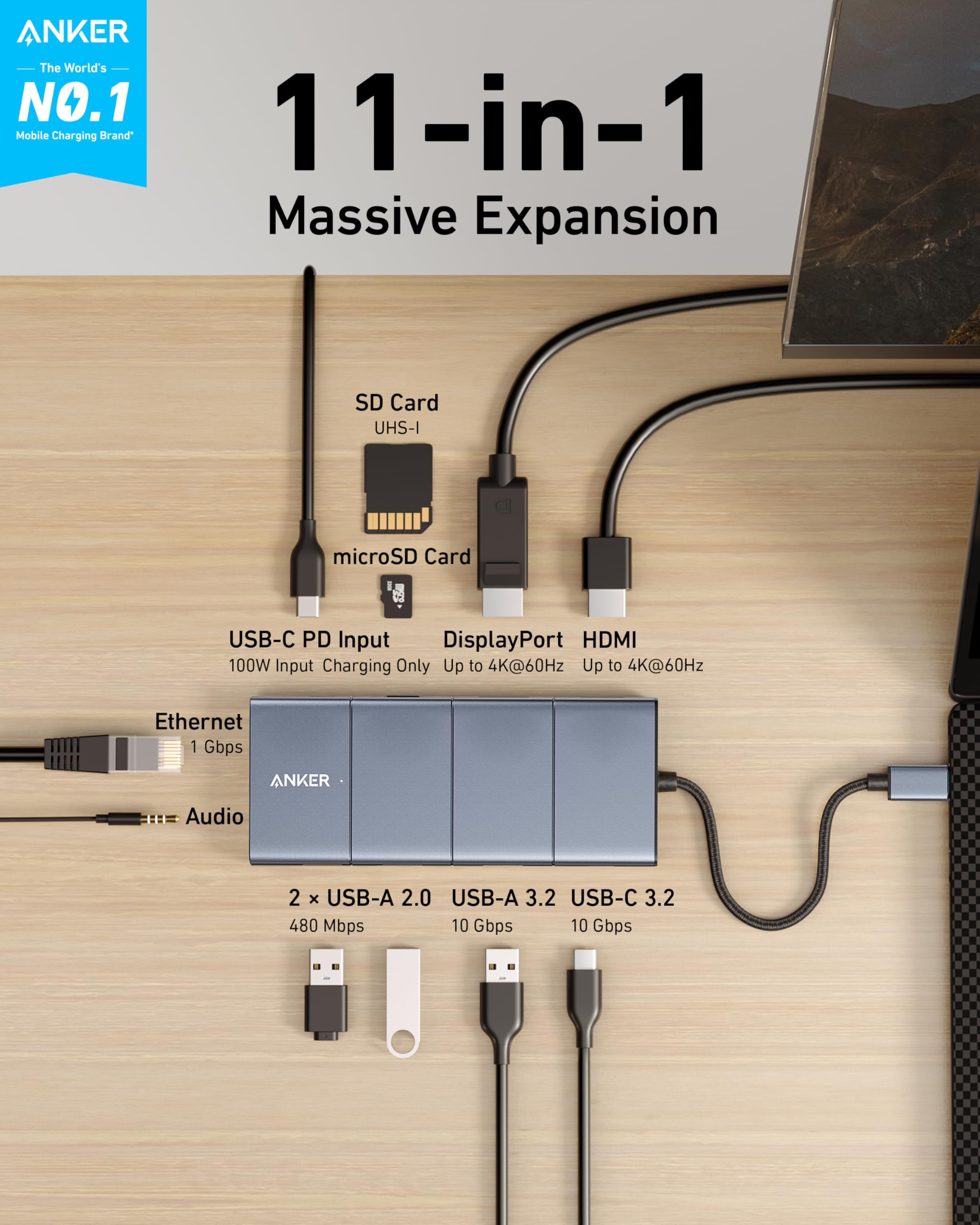 Anker <b>565</b> USB-C Hub (11-in-1), view 2