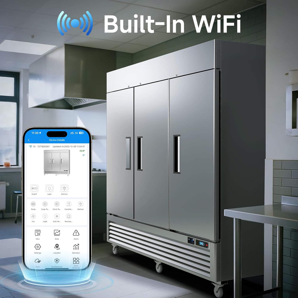 82-Inch Commercial 72 Cu.Ft 3-Door WiFi Refrigerator With Smart App Control (SAK58320) – SAKSBY WHOLESALE, view 6