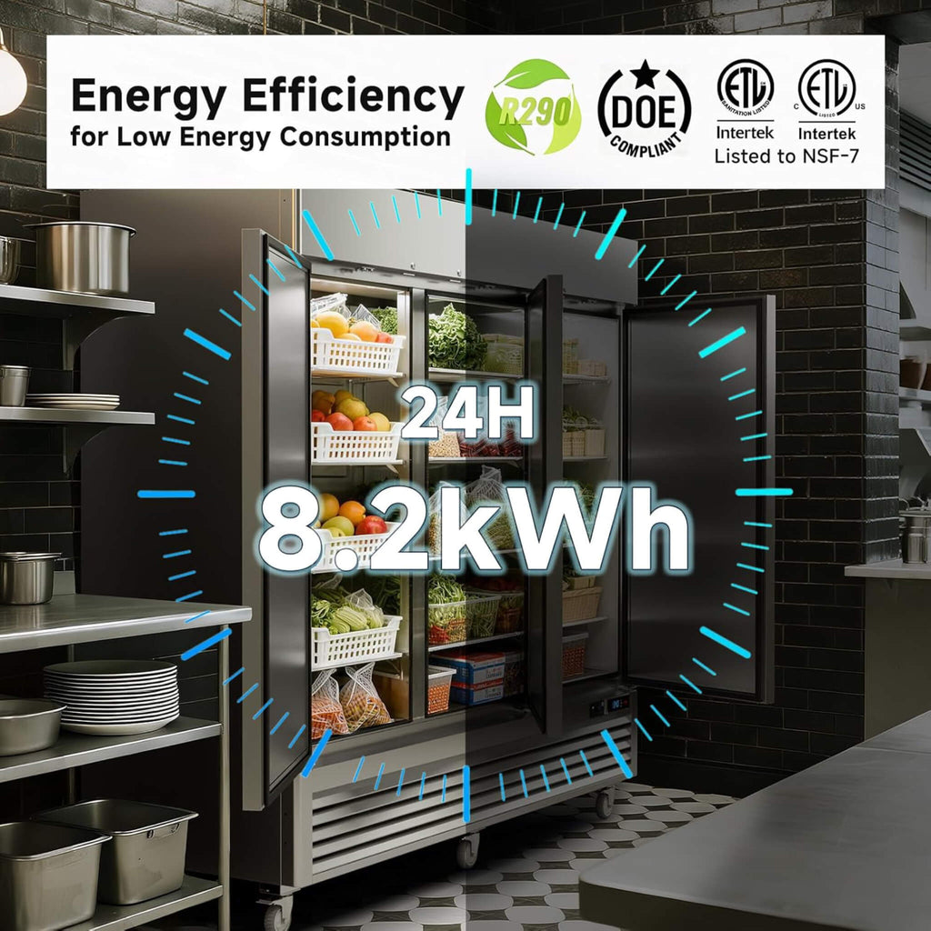 82-Inch Commercial 72 Cu.Ft 3-Door WiFi Refrigerator With Smart App Control (SAK58320) – SAKSBY WHOLESALE, view 8
