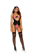 Love Spark Cove | Intimate Apparel, Pleasure Shop & Free Shipping Treasure Hunter - Halter Neck Teddy With Attached Garters A