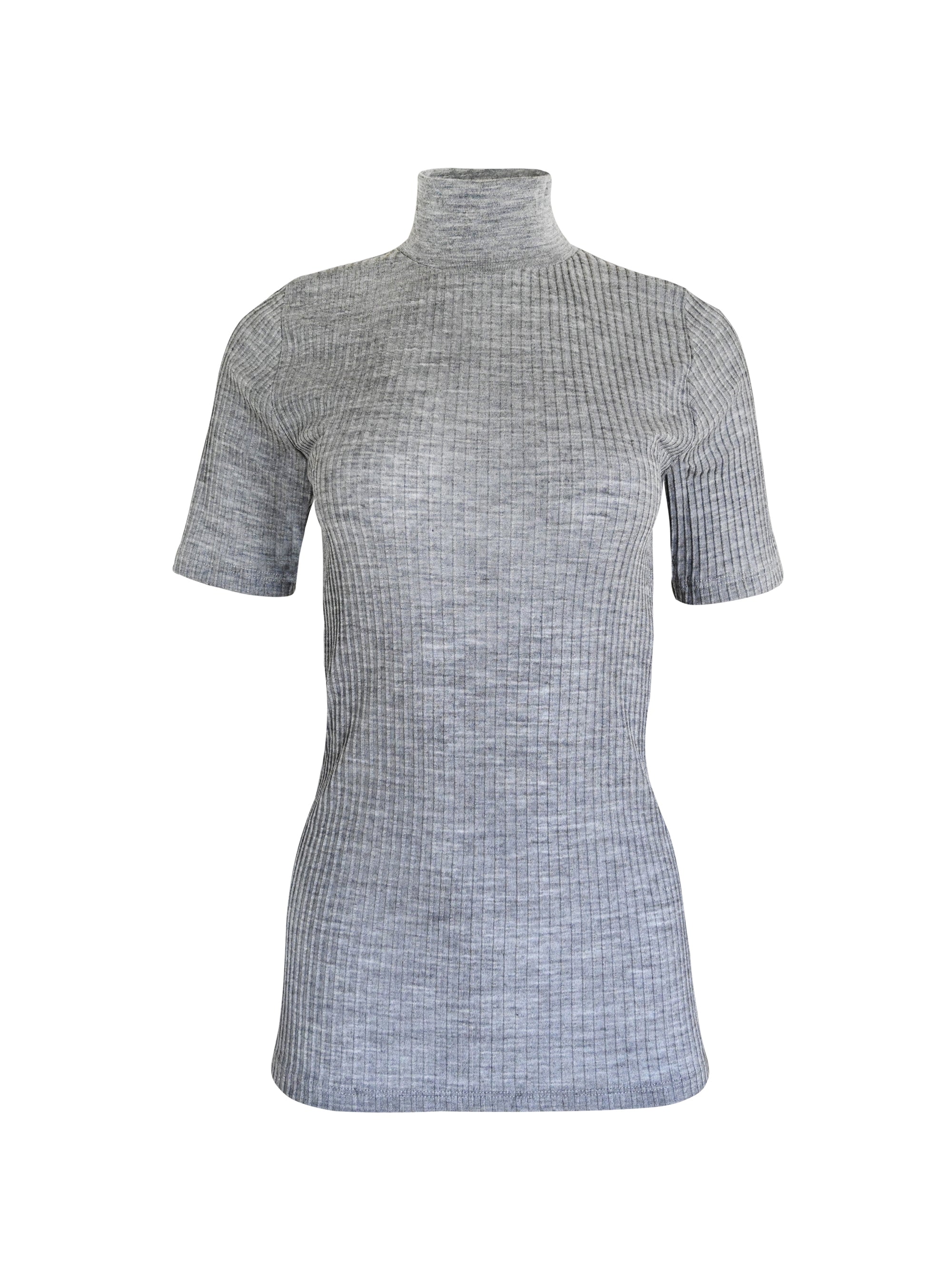 tittimitti EGI Exclusive Merino Wool Blend Top with Short Sleeves. Proudly Made in Italy (8218) — back view