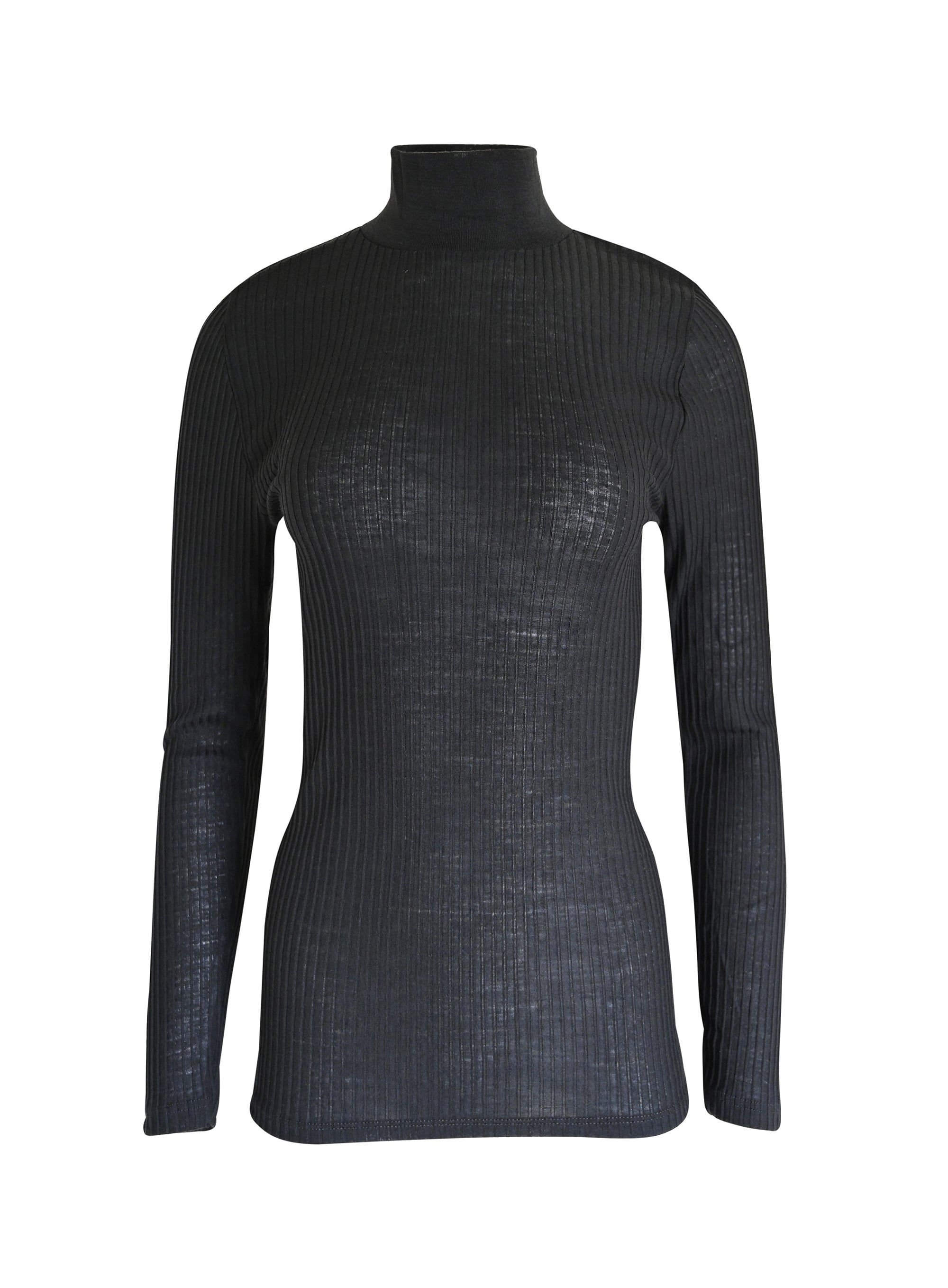 tittimitti EGI Exclusive Collections Merino Wool Blend Mock Neck Top with Long Sleeves. Proudly Made in Italy. — lifestyle co