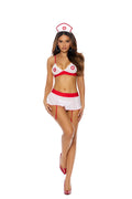 Love Spark Cove | Intimate Apparel, Pleasure Shop & Free Shipping Naughty Nurse- Bra Top, Skirt With Attached Garters, G-stri