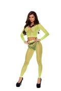 Love Spark Cove | Intimate Apparel, Pleasure Shop & Free Shipping Long Sleeve Diamond Net Top And Matching Leggings — main pr