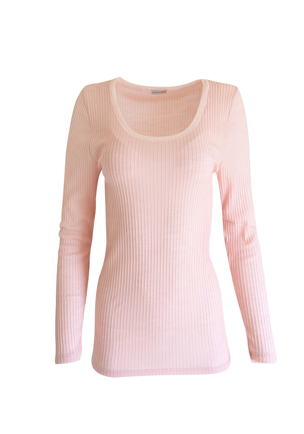 tittimitti EGI Exclusive Collections Merino Wool Blend Tulle Trim Top with Long Sleeves. Proudly Made in Italy. — lifestyle c