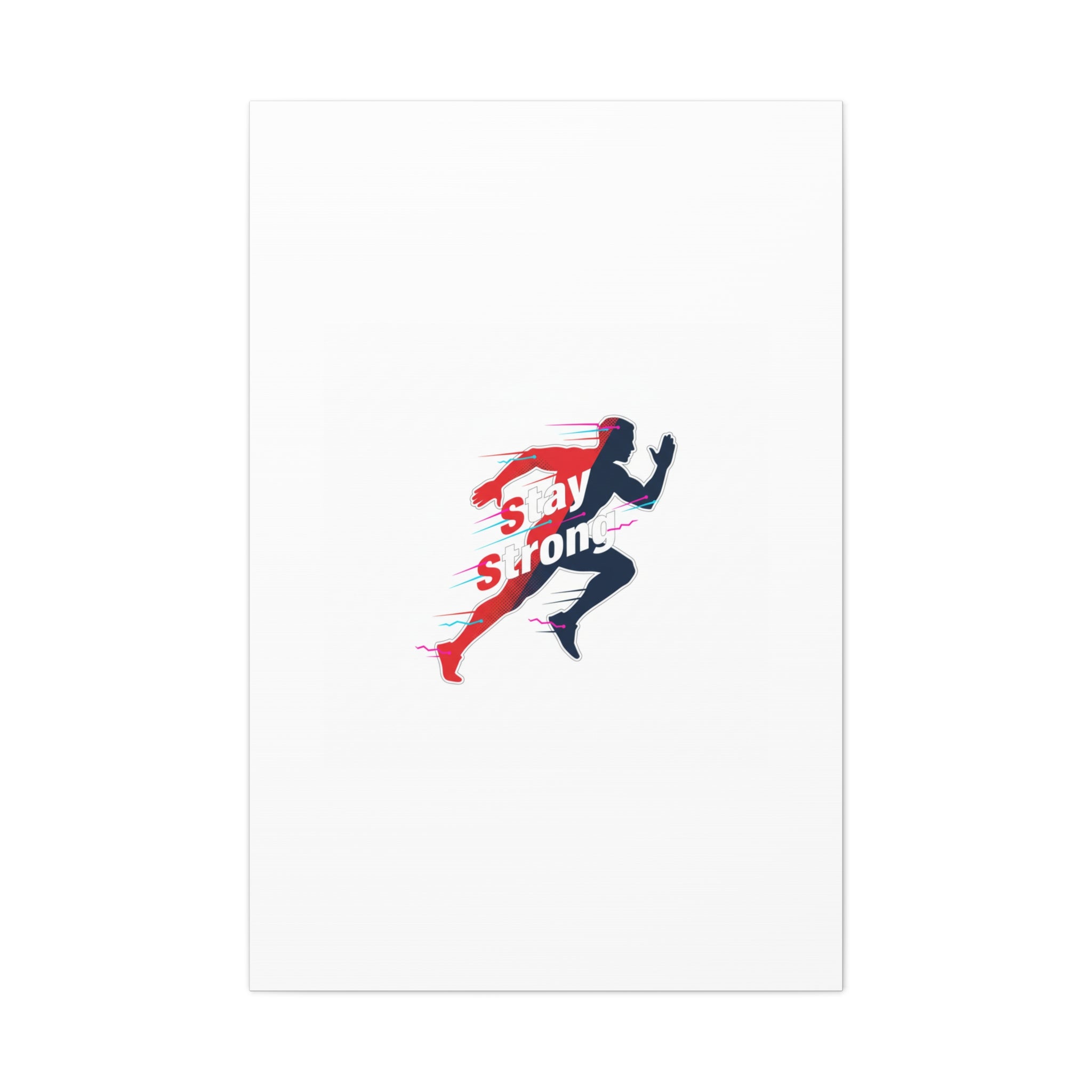Stay Strong Runner Canvas | Fitness Motivation, Gym Wall Art