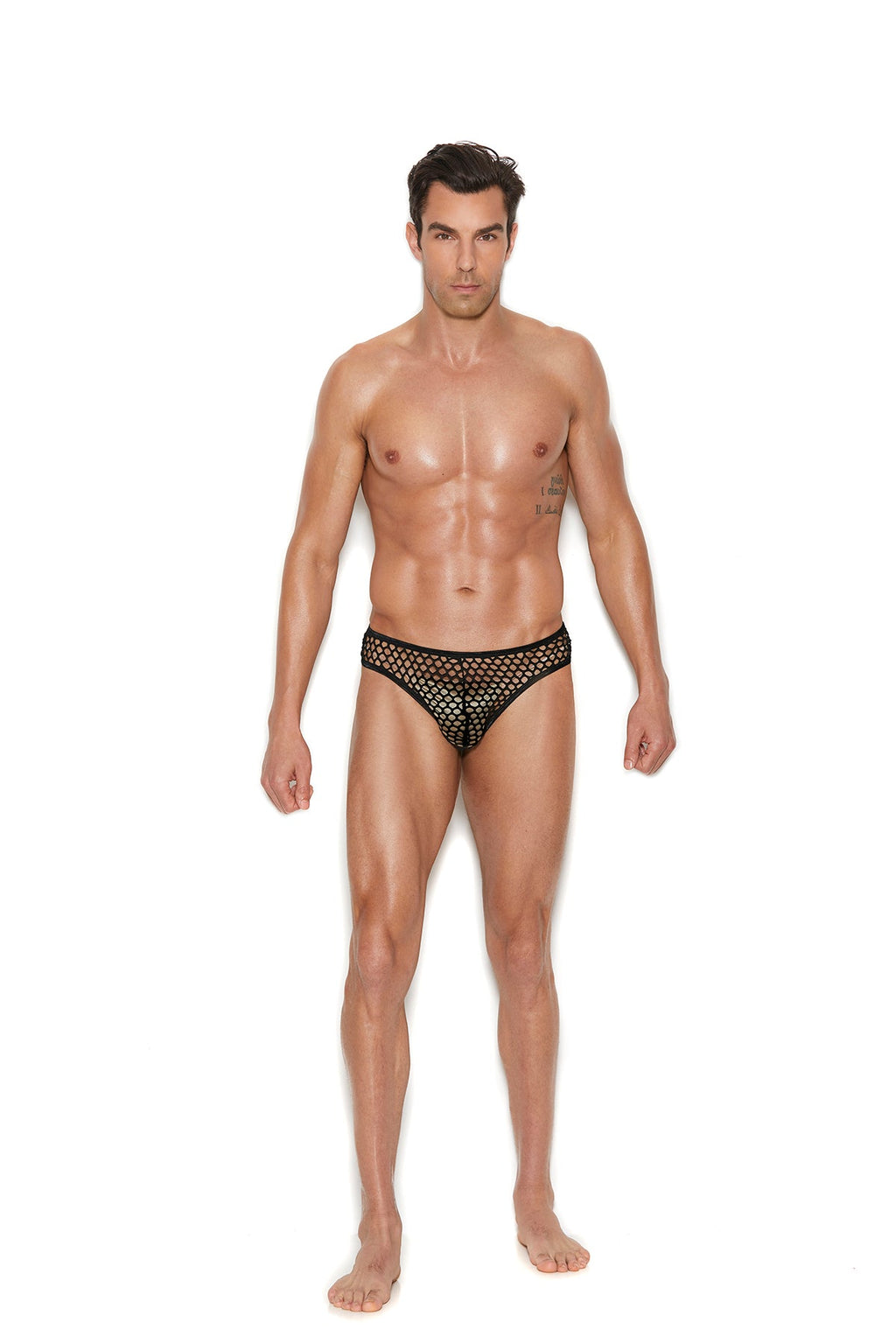Love Spark Cove | Intimate Apparel, Pleasure Shop & Free Shipping Men's Fishnet Thong Back Brief — main product shot