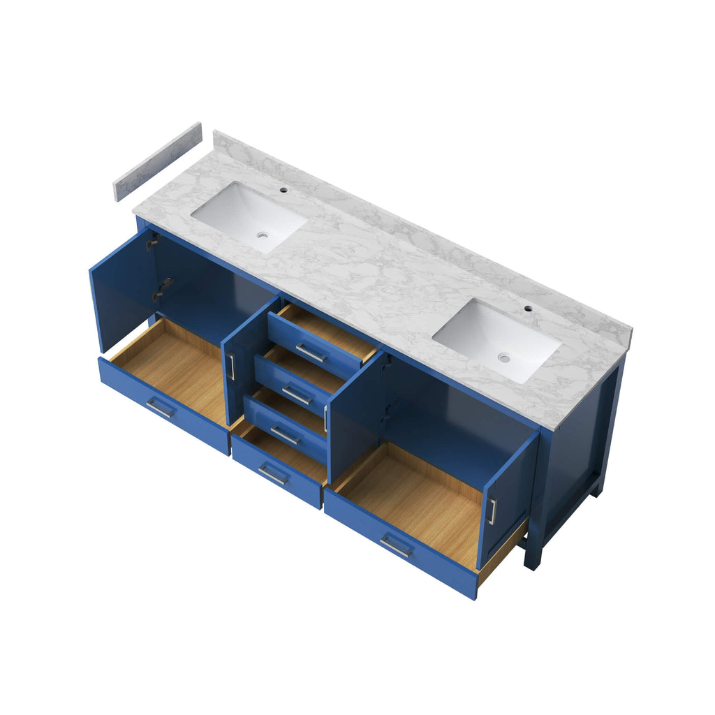 Nuvia 83-Inch Blue Modern Double Sink Freestanding Bathroom Vanity (SAK13972) – SAKSBY WHOLESALE, view 5