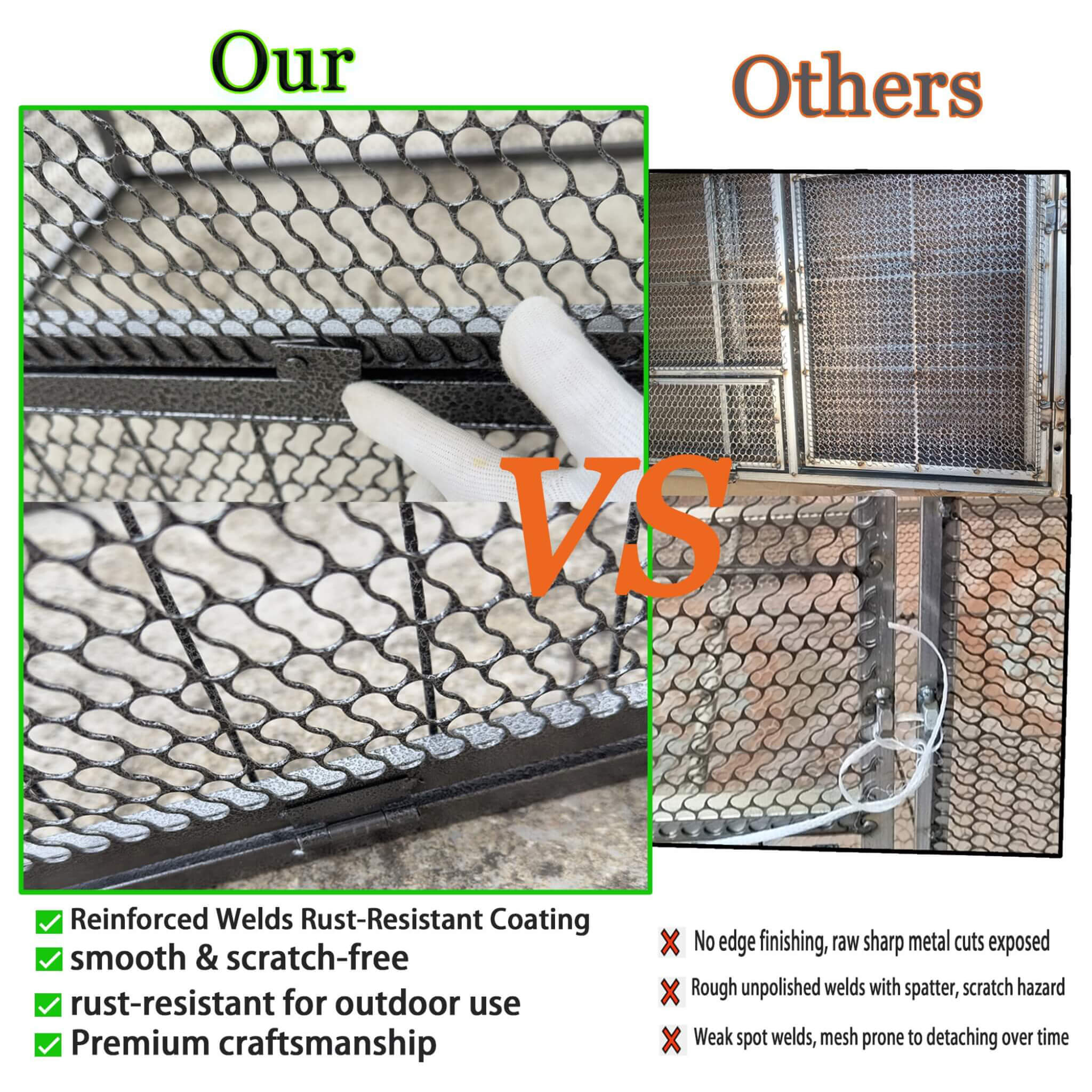 83-Inch Heavy-Duty Outdoor Metal Chicken Coop (SAK24679) – SAKSBY WHOLESALE, view 4