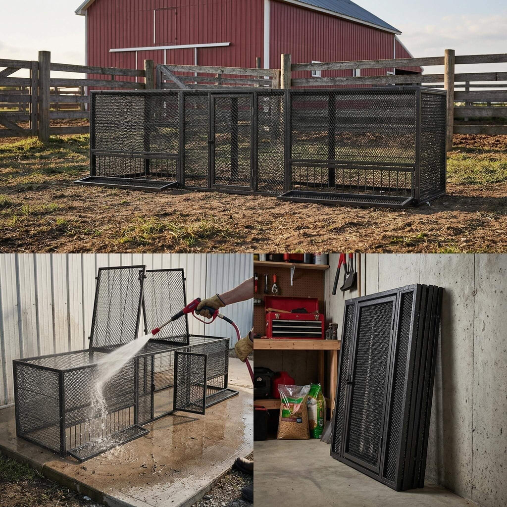 83-Inch Heavy-Duty Outdoor Metal Chicken Coop (SAK24679) – SAKSBY WHOLESALE, view 11