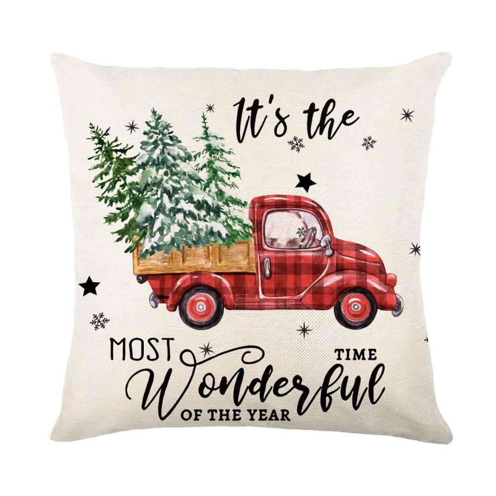 Mandotos Christmas Pillow Covers Snowflake Stamping