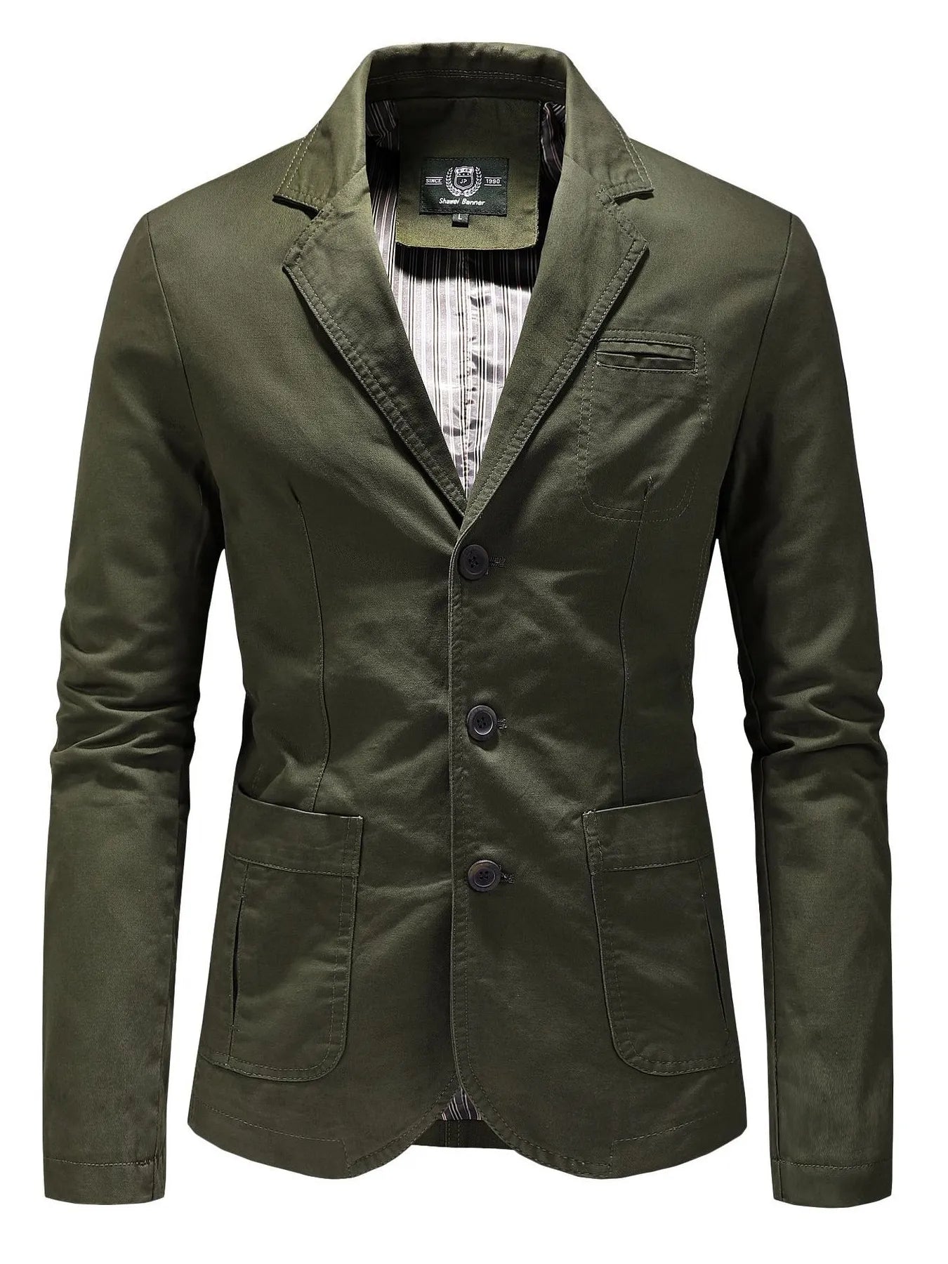 Men's Plus Size Casual Button Up Blazer