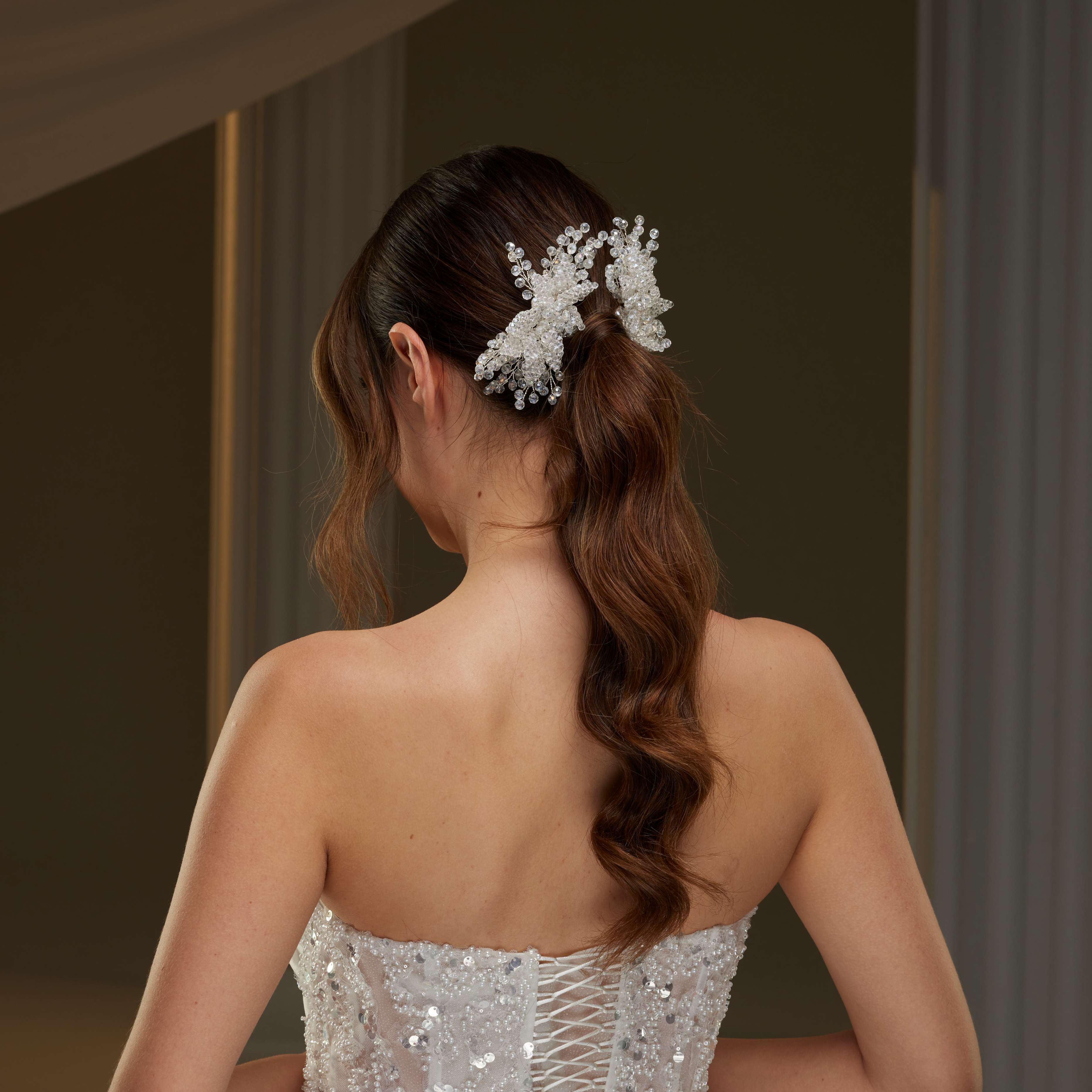 Crystal Hair Comb – Bridal Port, view 2