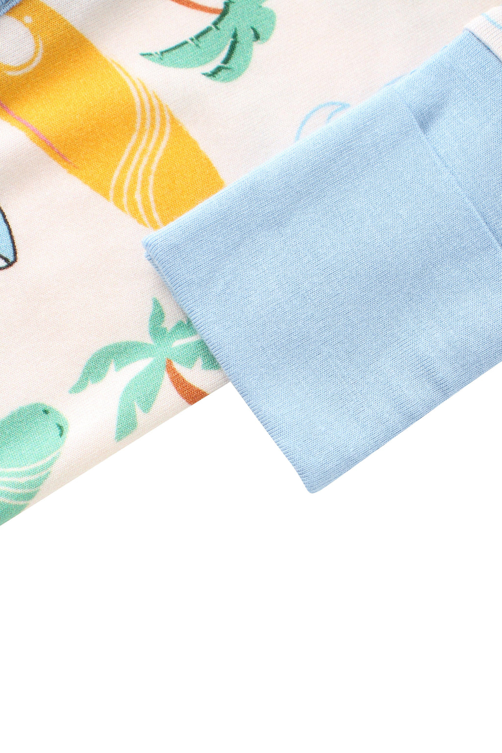 Charlies Project Kids Posh TOT Surf's Up Bamboo Baby Convertible Zippy Romper — side view