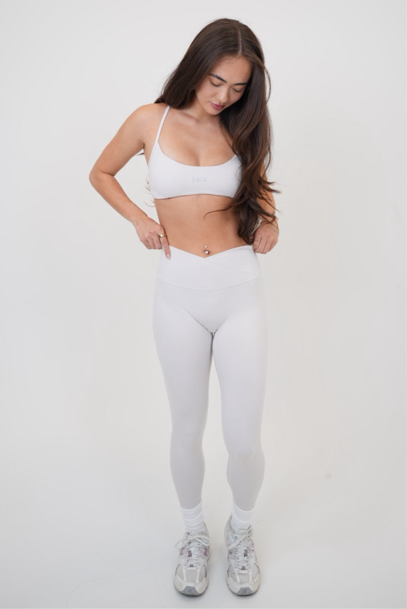 KIMITH BRAND My Time Is Divine Lime White Sculpt V-Waist Legging — main product shot