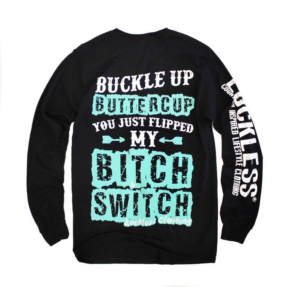 Luckless Outfitters Buckle Up Buttercup Long Sleeve — main product shot