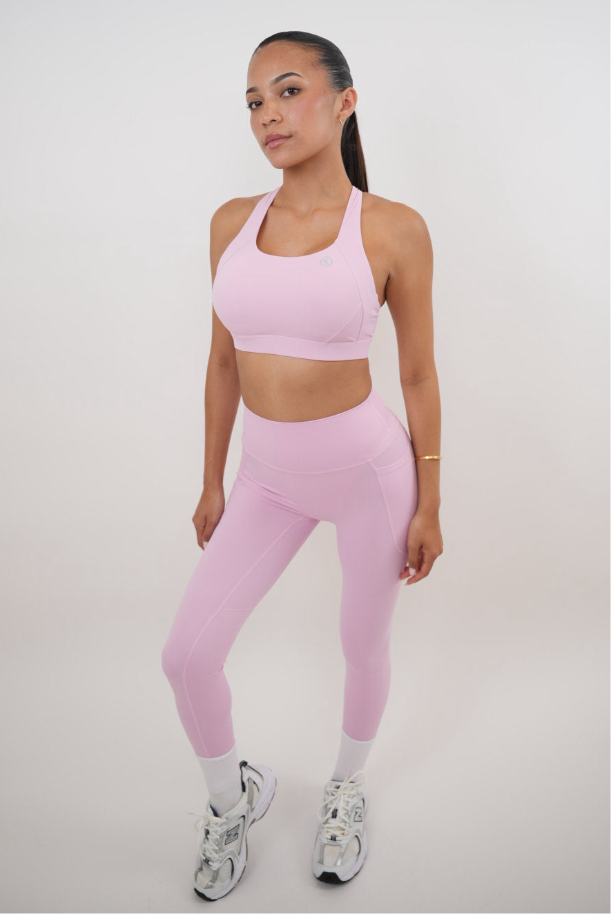 KIMITH BRAND I Am Glowing Pink Blossom Quick Dry Butter Legging — main product shot