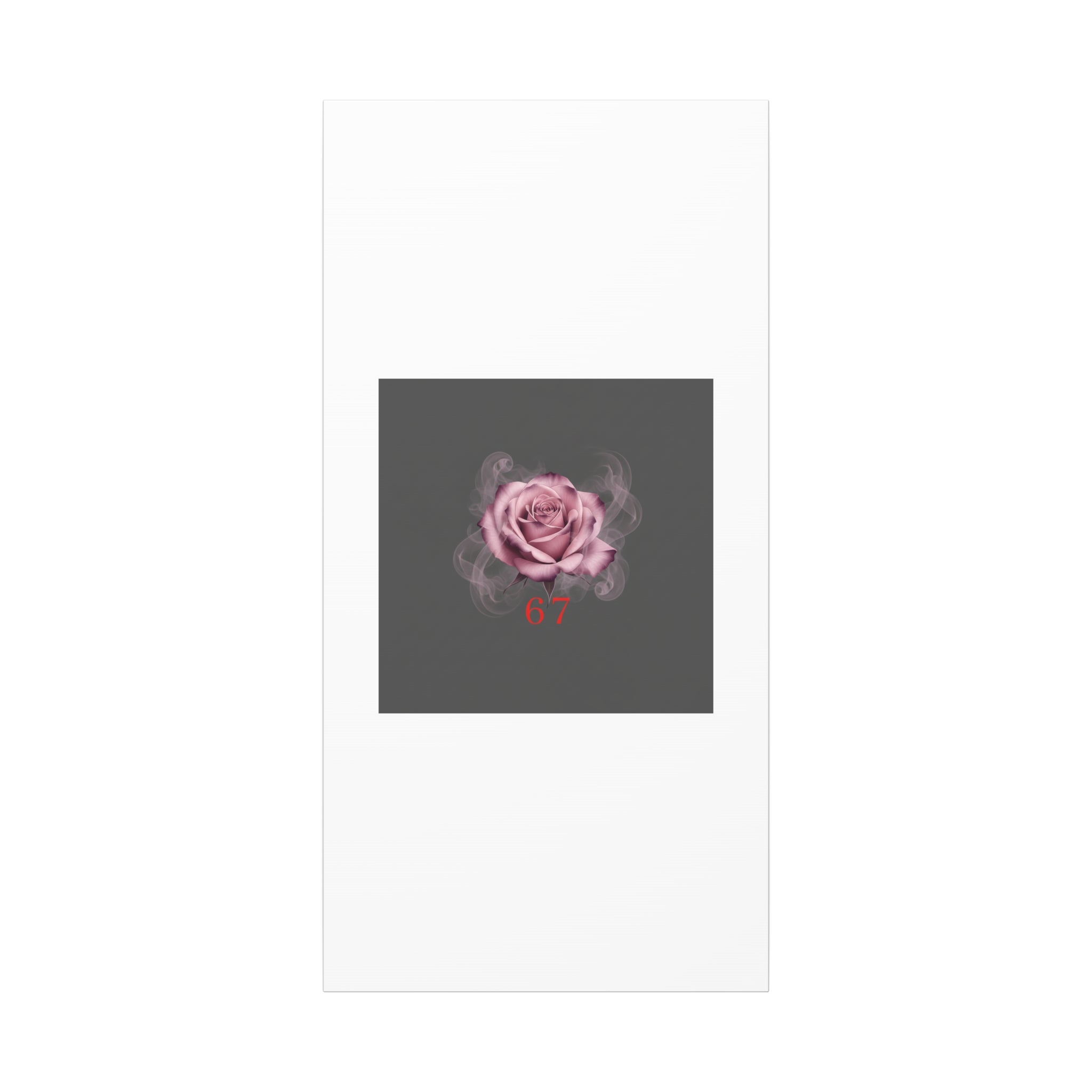 6 7 Valentine's Canvas | Viral Gothic Rose Wall Art | 6 7 Meaning Dark Romance