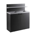 86-Gallon Heavy-Duty Commercial Steel Two-Stream Trash Can Cabinet With Tray Holder (SAK45079) – SAKSBY WHOLESALE