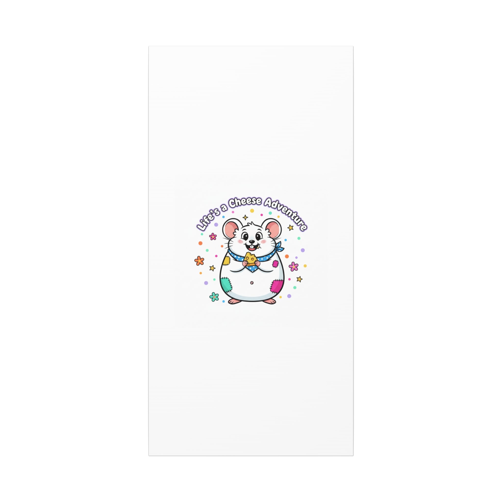 Life's a Cheese Adventure Canvas | Rodent-Core rat art print