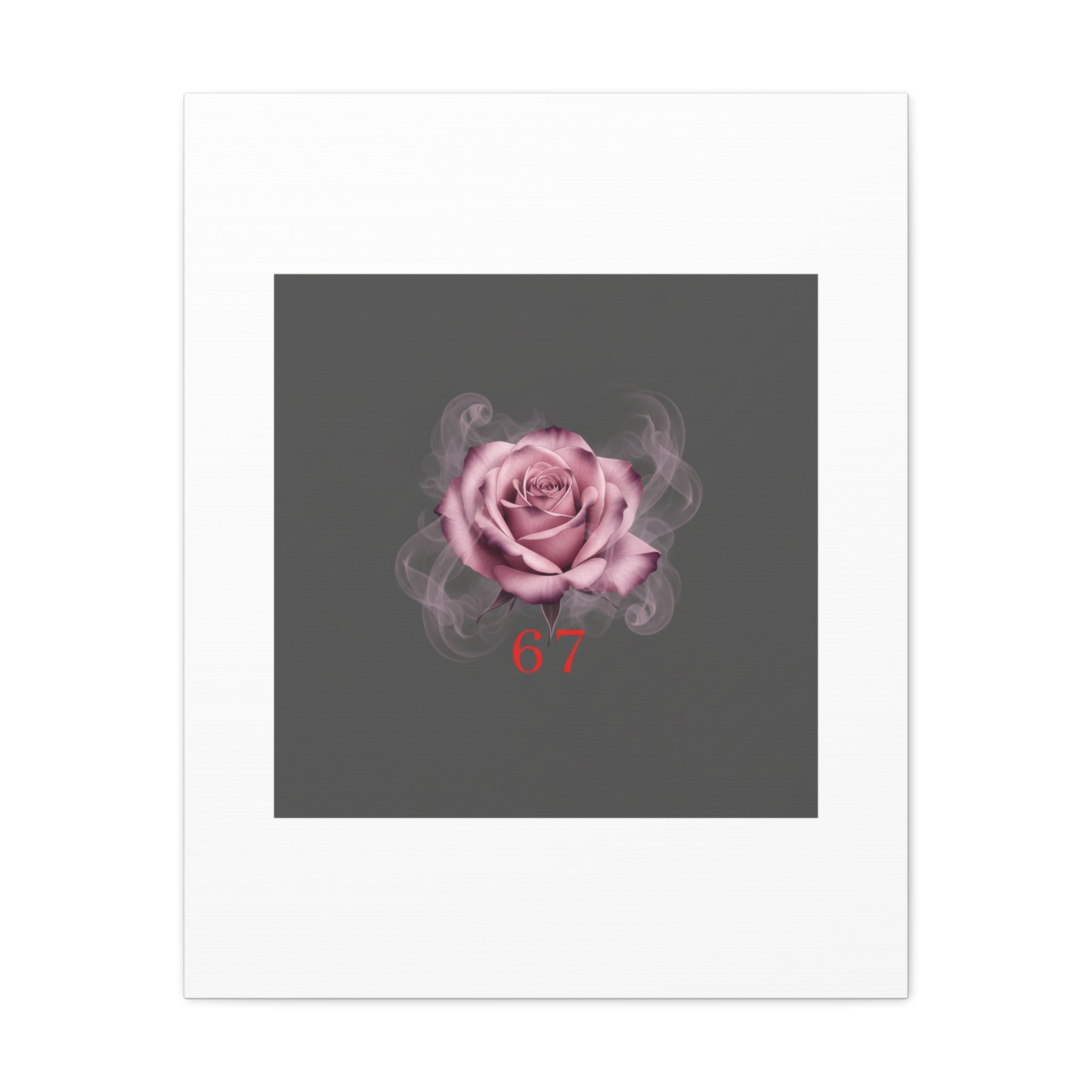 6 7 Valentine's Canvas | Viral Gothic Rose Wall Art | 6 7 Meaning Dark Romance