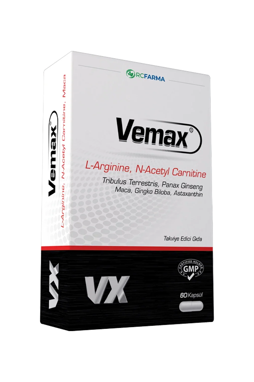 Vemax Dietary Supplement - Herbal Extract Blend, Halal Certified, 60 Capsules