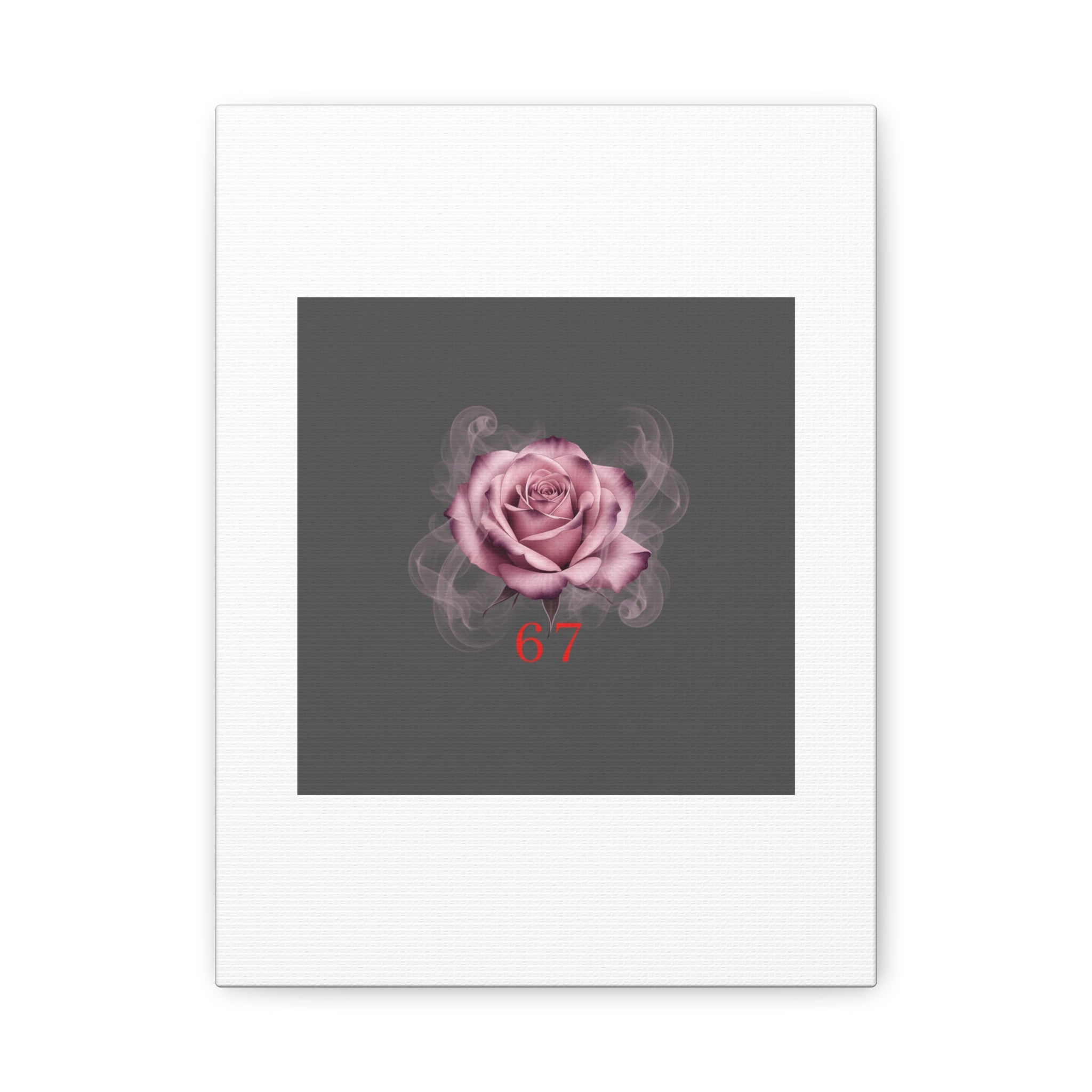 6 7 Valentine's Canvas | Viral Gothic Rose Wall Art | 6 7 Meaning Dark Romance