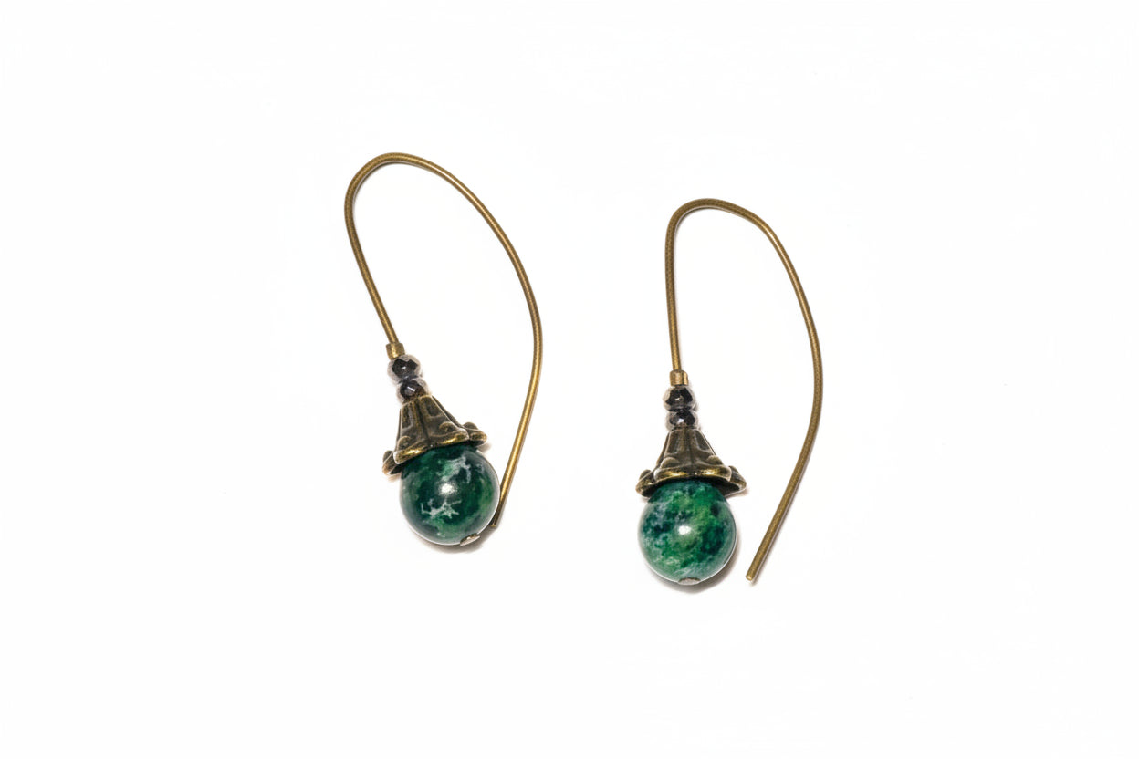 Just Neat Stuff Green Malachite buds — side view