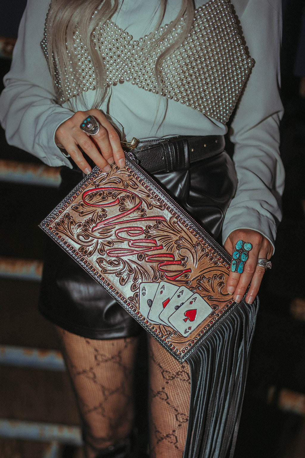 Haute Southern Hyde The Vegas Clutch Wristlet a Haute Southern Hyde by Beth Marie Exclusive — main product shot