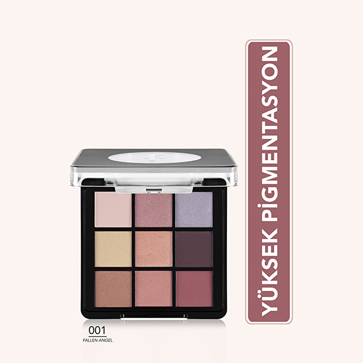 Flormar Eyeshadow Palette 001 Fallen Angel - 9 Colors | High Pigmentation