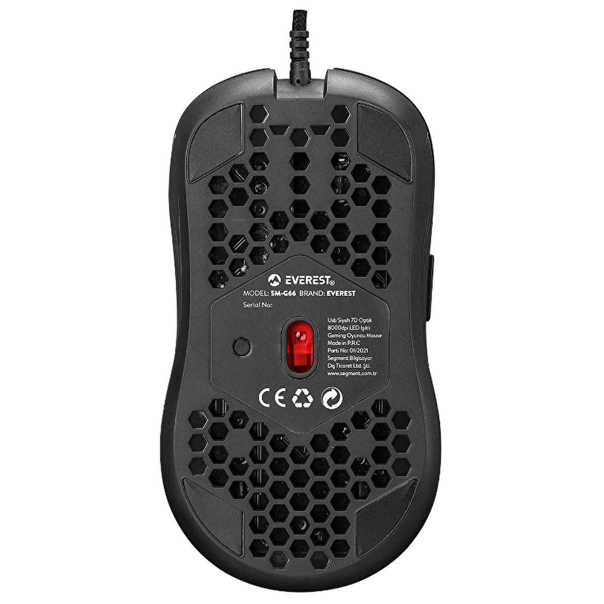 Everest USB Gaming Mouse 8000DPI - LED Illuminated | SM-G66 X-HOLE