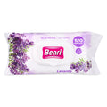 Benri Lavender Wet Wipes 120 Count - Soft and Gentle | Travel Size