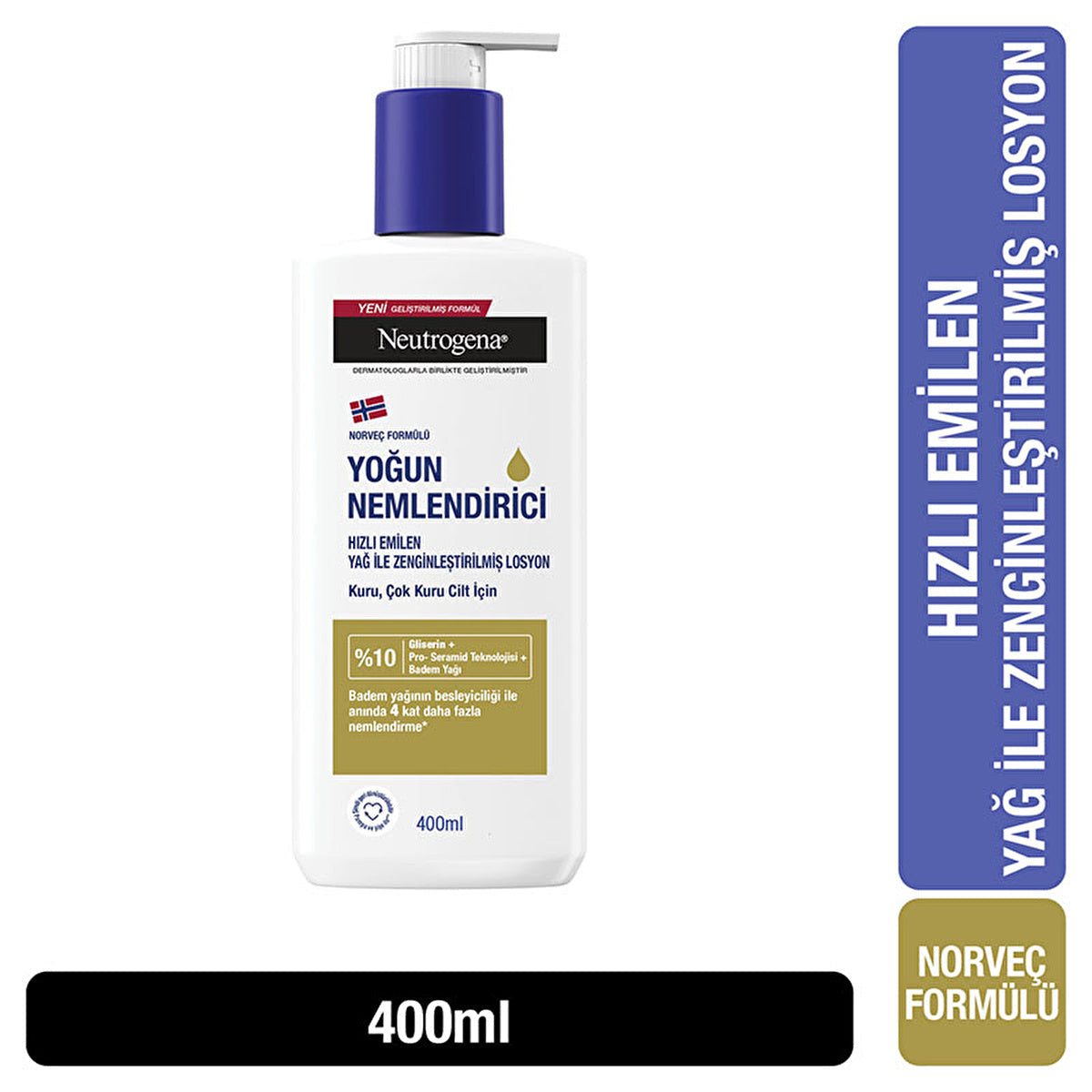 Neutrogena Body Lotion Enriched With Oil 400ml - Deep Hydration | Moisturizing