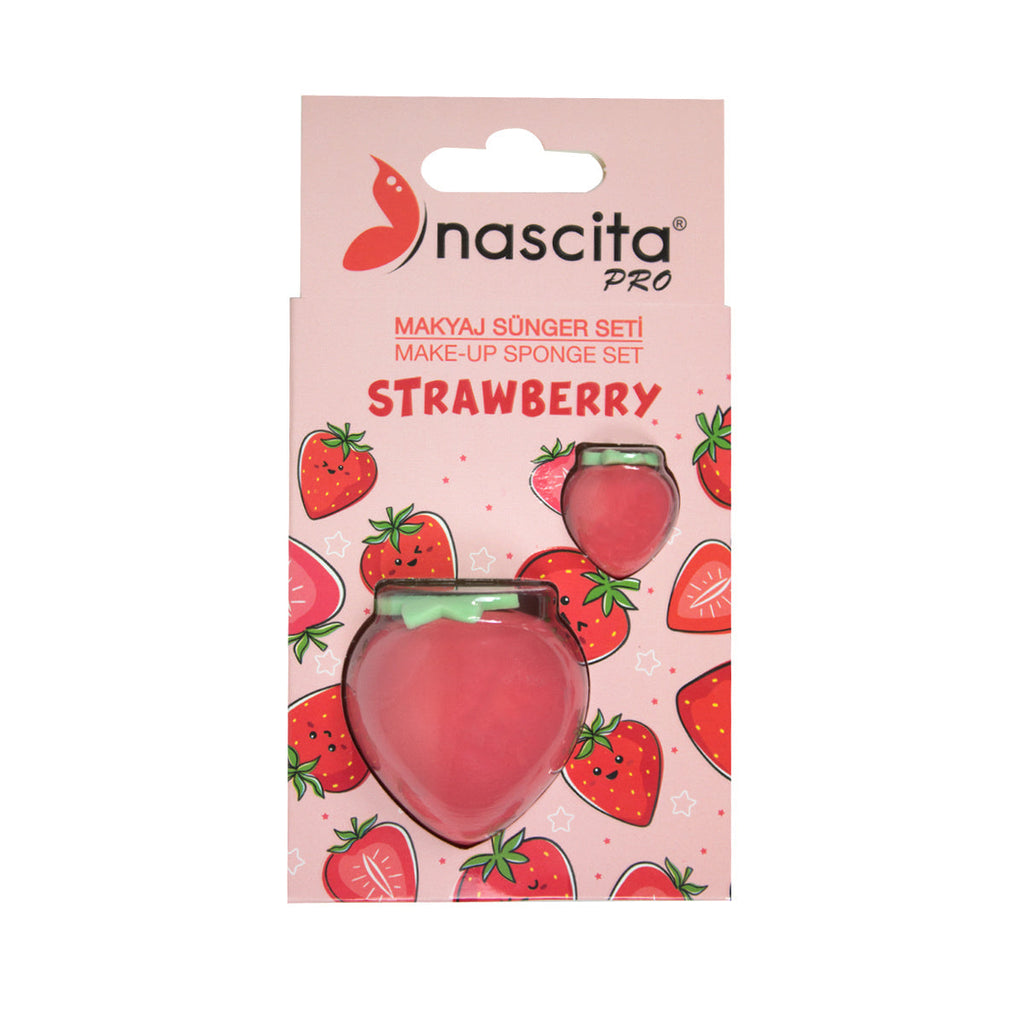 Nascita Strawberry Makeup Sponge Set - Blending & Application