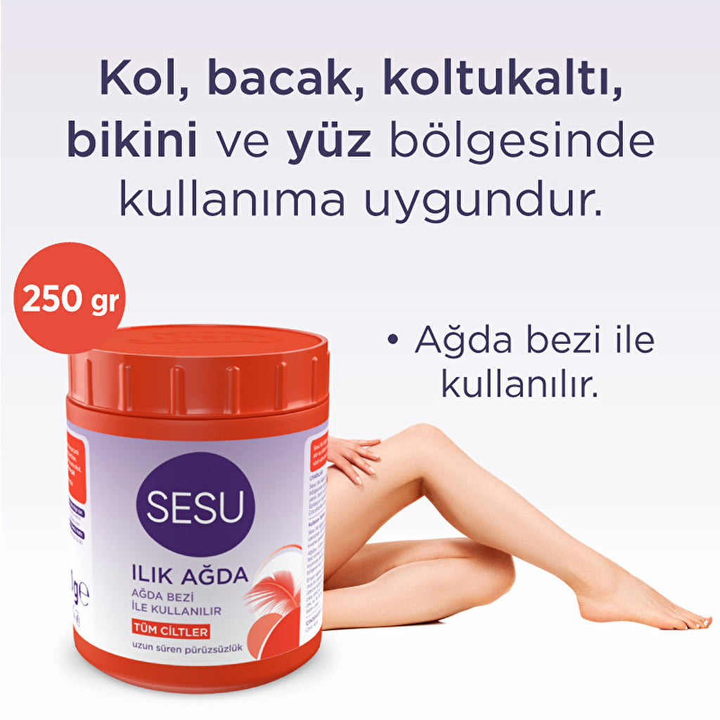Sesu Warm Wax Orange 250g - Smooth Skin Hair Removal
