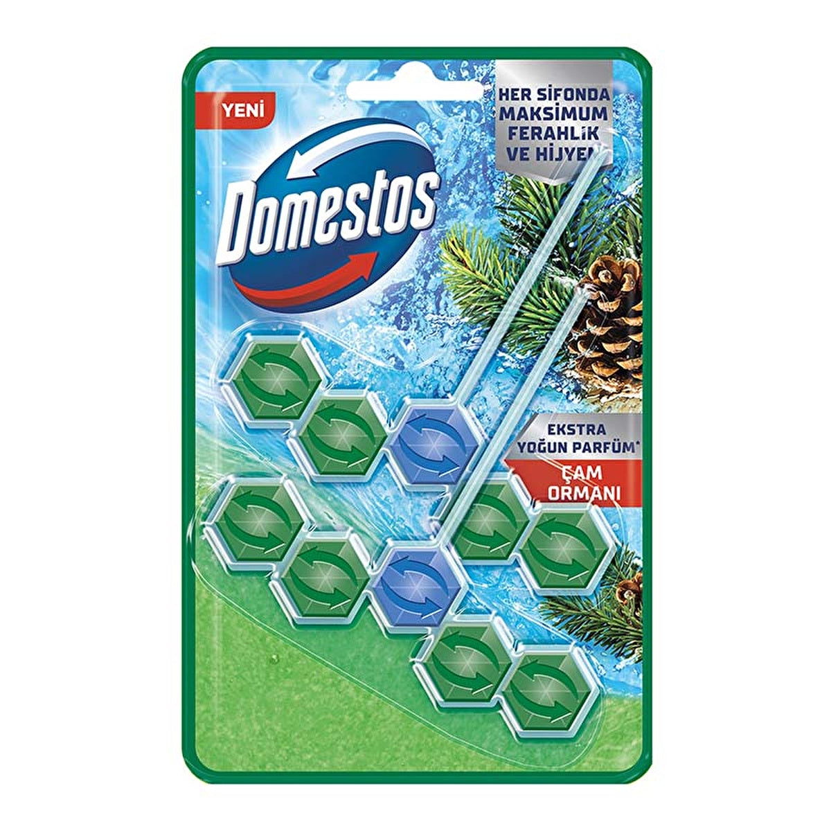 Domestos Toilet Block Pine Forest 100g - Maximum Freshness and Hygiene