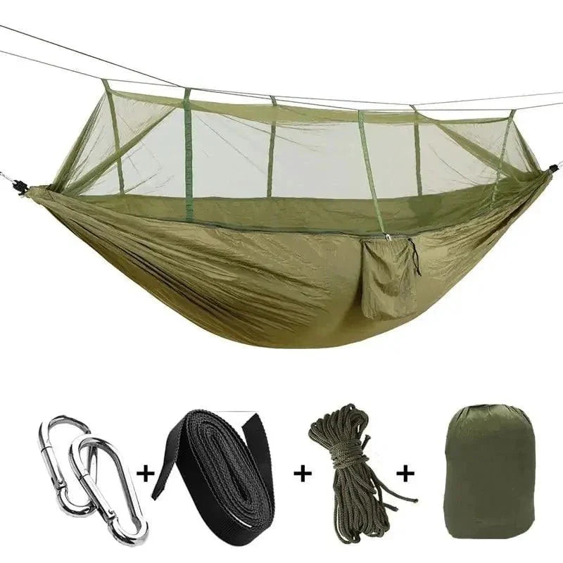 Bug-Free Camp Hammock: Ultimate Peace from Insects - Durable 210T Nylon Fabric