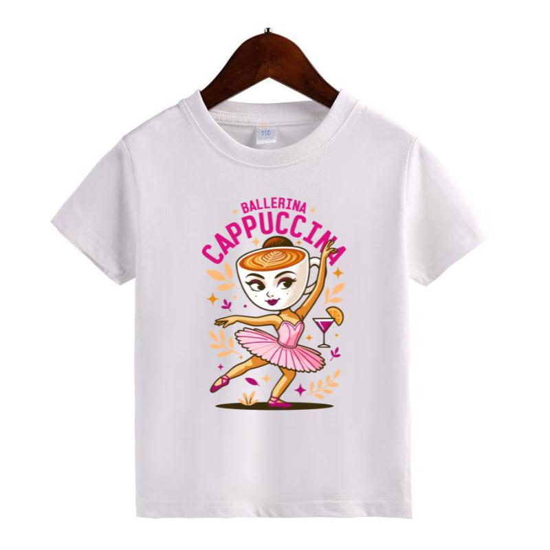 Pasimax Italian Meme Character T-Shirt for Kids — in-use photo