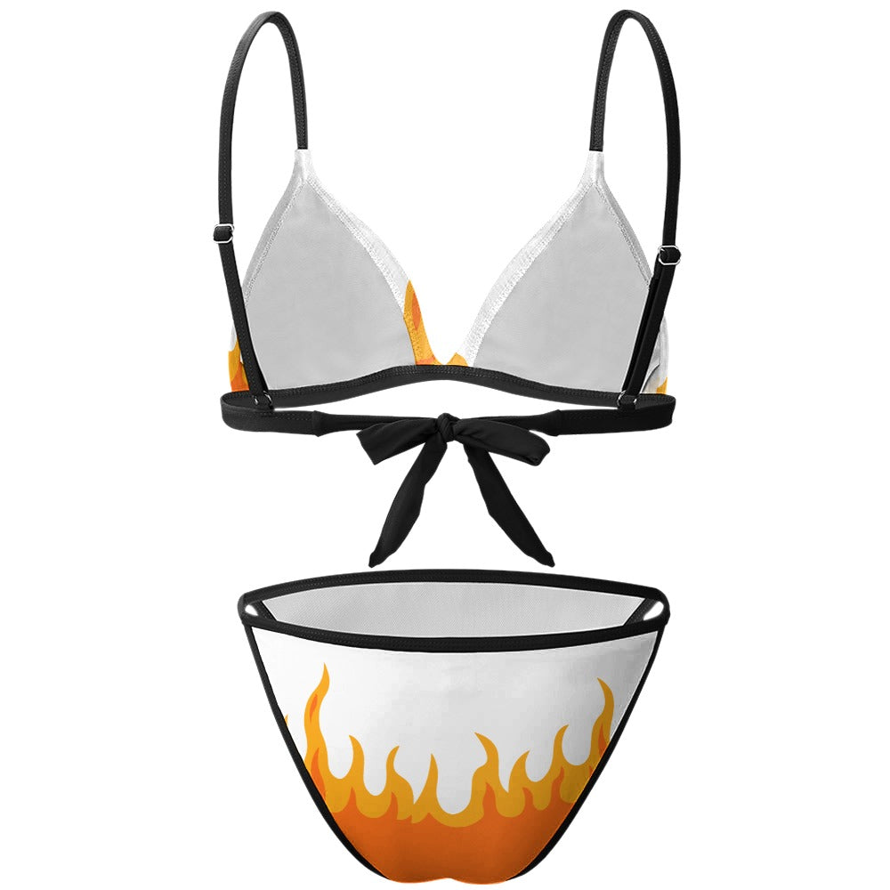 Luckless Outfitters Hell Raiser 2 pc Bikini | White — in-use photo