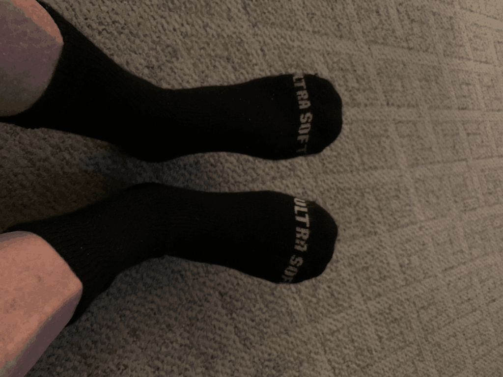 DSC Men's Ultra-Soft Upper Calf Diabetic Socks (4 Pair) — comparison shot