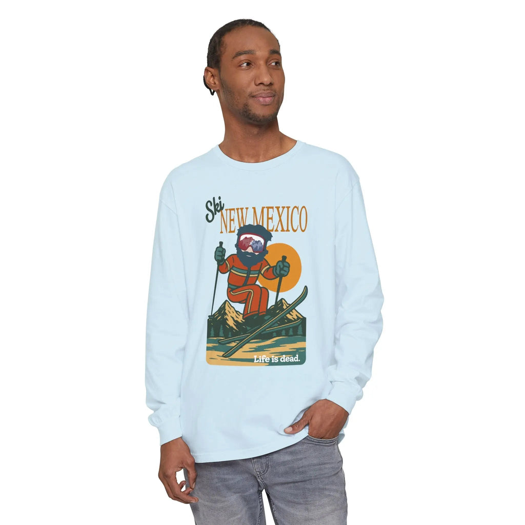 Ski New Mexico - Life is Dead Mountain Collection Garment-Dyed Long Sleeve T-Shirt