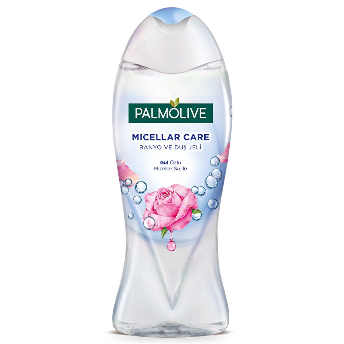 Palmolive Micellar Care Rose Extract Bath & Shower Gel - Gentle & Hydrating Skin Cleanser - 16.91 fl oz - Natural Ingredients, Dermatologically Tested