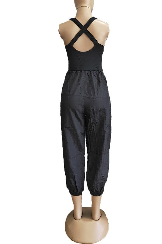 Black Get Physical Jumpsuit