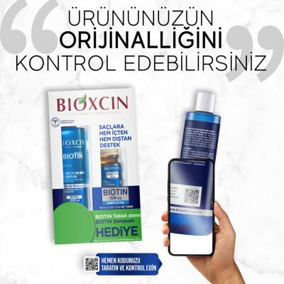 Bioxcin Biotin Supplement and Shampoo Set for Hair Loss Treatment and Hair Health Support