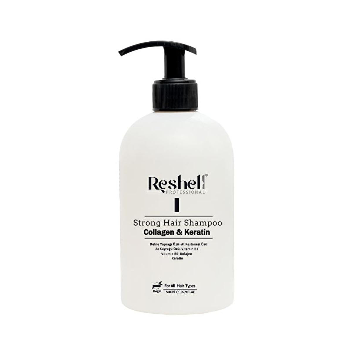 Reshell Collagen Keratin Hair Loss Shampoo: Strengthens, Thickens & Promotes Hair Growth - Salt & Sulfate Free, 16.91 fl oz