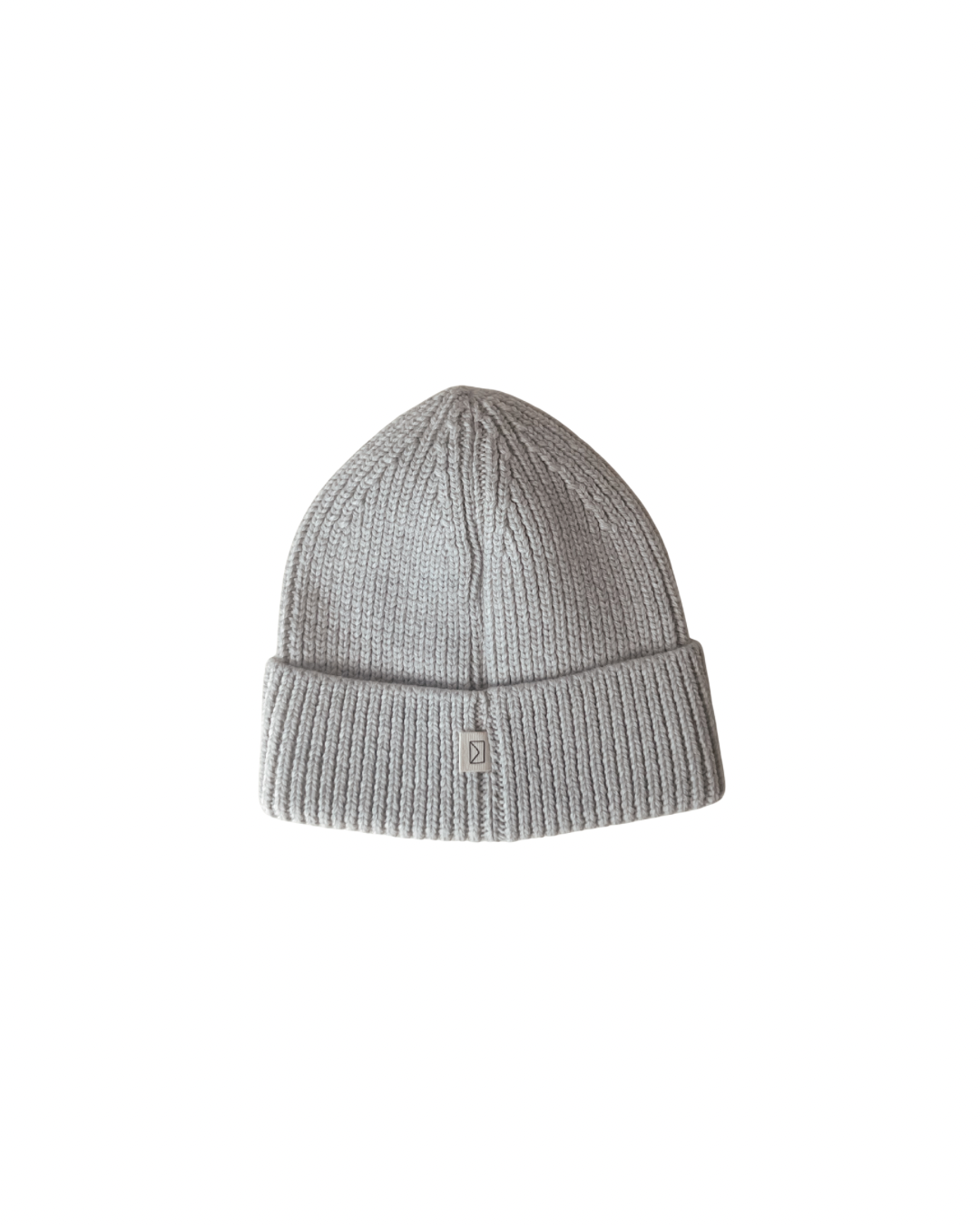 Merino Wool Beanie in Light Heather Gray