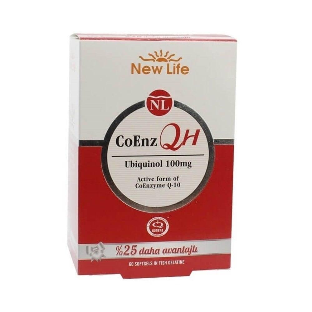 New Life CoEnz QH Ubiquinol 100mg Dietary Supplement - 60 Softgels