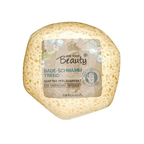 For Your Beauty Round Bath Sponge: Gentle Exfoliating & Deep Cleansing for Soft, Healthy Skin | Body & Shower Sponge for All Skin Types