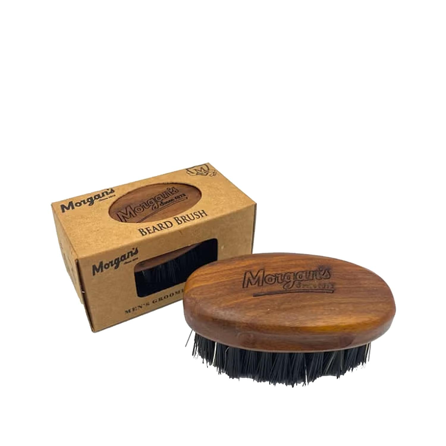 Morgan's Small Beard Brush for Men's Grooming - Portable Beard Care Tool