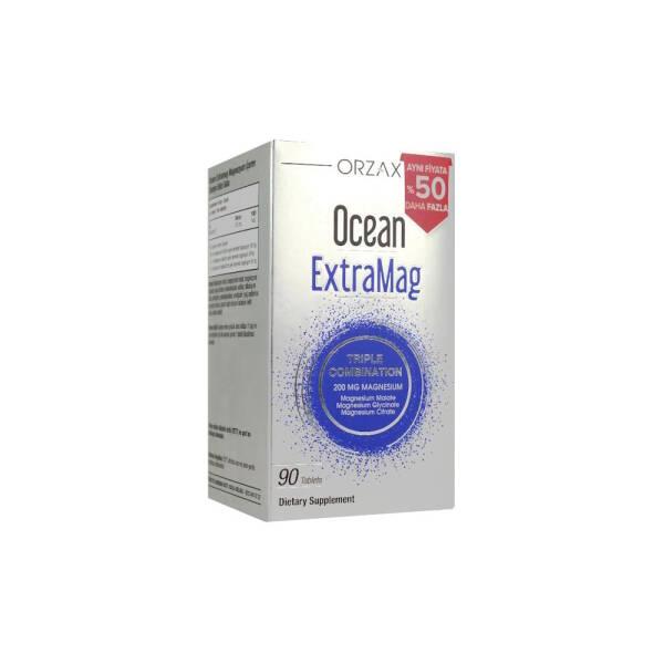 Ocean ExtraMag 90 Tablet Magnesium for Adults - 200mg per Tablet, Triple Form Magnesium